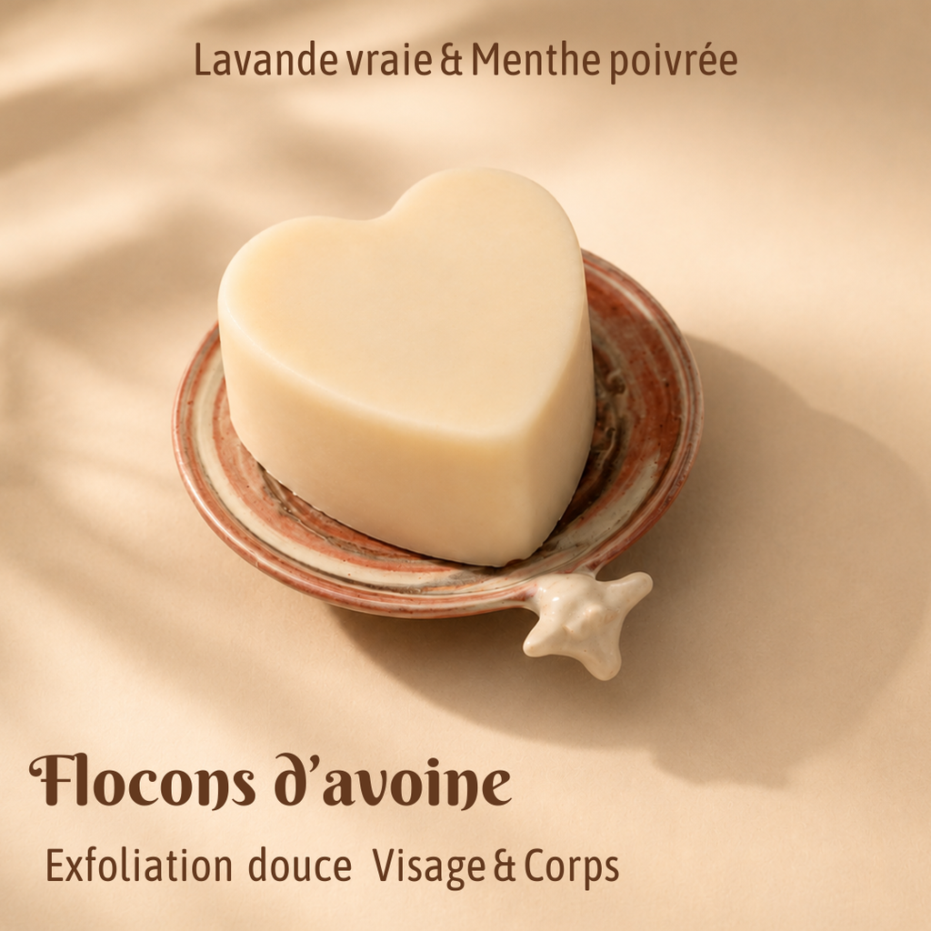 Savon au lait de chèvre Flocons d'avoine 002