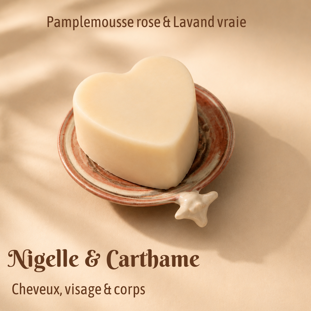 Savon au lait de chèvre Nigelle & Carthame 006