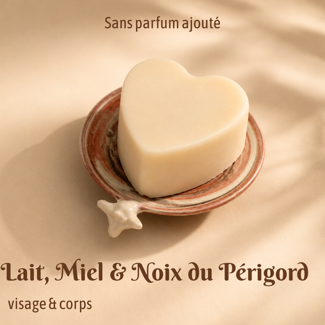 Savon au lait de chèvre Lait, Miel & Noix du Périgord 011