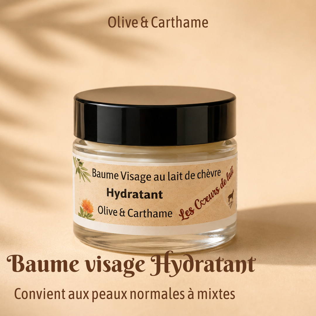 Baume visage Hydratant, Olive & Carthame 010